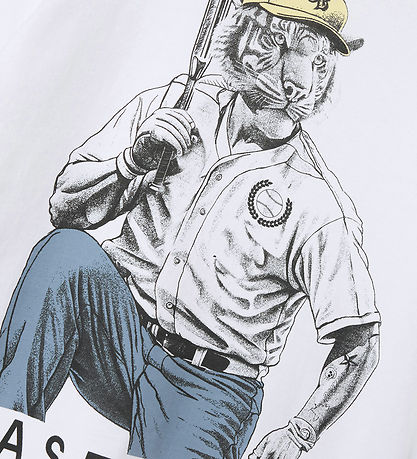 Name It T-shirt - NkmDoy - Bright White/SPRING LAKE