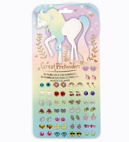 Great Pretenders Stickers Til Øreringe - Whimsical Unicorn
