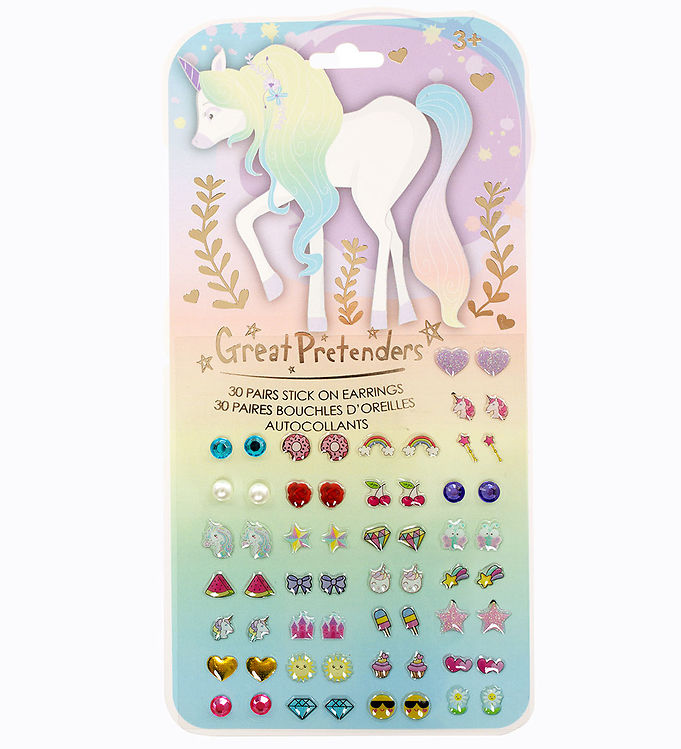 Great Pretenders Stickers Til Øreringe - Whimsical Unicorn