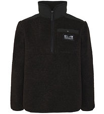 Didriksons Fleecejakke - Teddy - Exa Half Zip - Sort Didriksons Fleecejakke - Teddy - Exa Half Zip - Sort