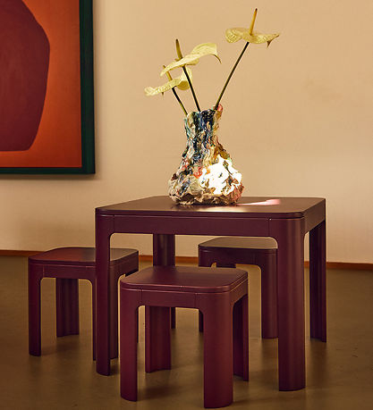 Flexa Taburet - Nova - 30x30 cm - Pomegranate