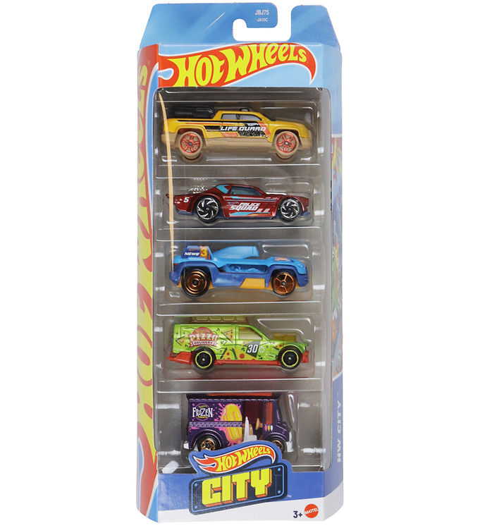 Hot Wheels Biler - 5-pak - City