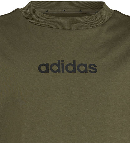 adidas Performance T-Shirt - J LIN TEE 160 - OLISTR/SORT