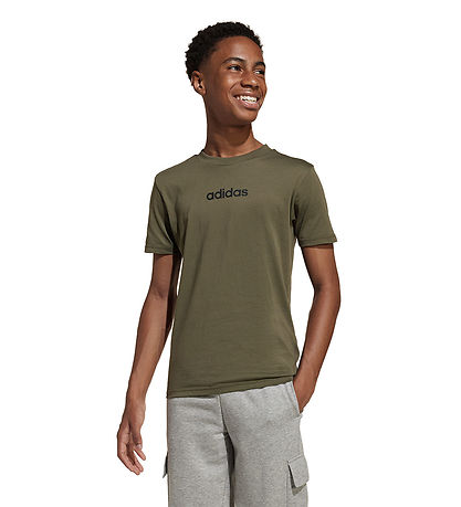 adidas Performance T-Shirt - J LIN TEE 160 - OLISTR/SORT