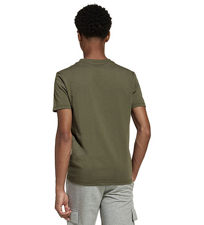 adidas Performance T-Shirt - J LIN TEE 160 - OLISTR/SORT