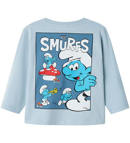 Name It Bluse - NmmFys - Celestial Blue m. Smølf