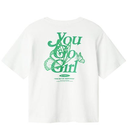 Name It T-shirt - NkfDabbo - Bright White m. Print