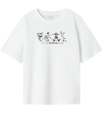 Name It T-shirt - NkmBocalle - Bright White m. Print Name It T-shirt - NkmBocalle - Bright White m. Print