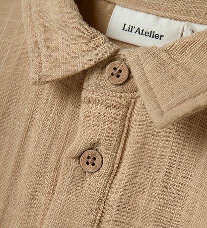 Lil Atelier Skjortebluse k/æ - Musselin - Loose - NmmDawson - Ta