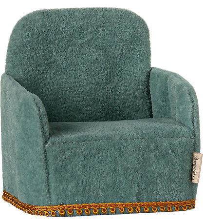 Maileg Miniature Foldbar Stol - Mus - Mint