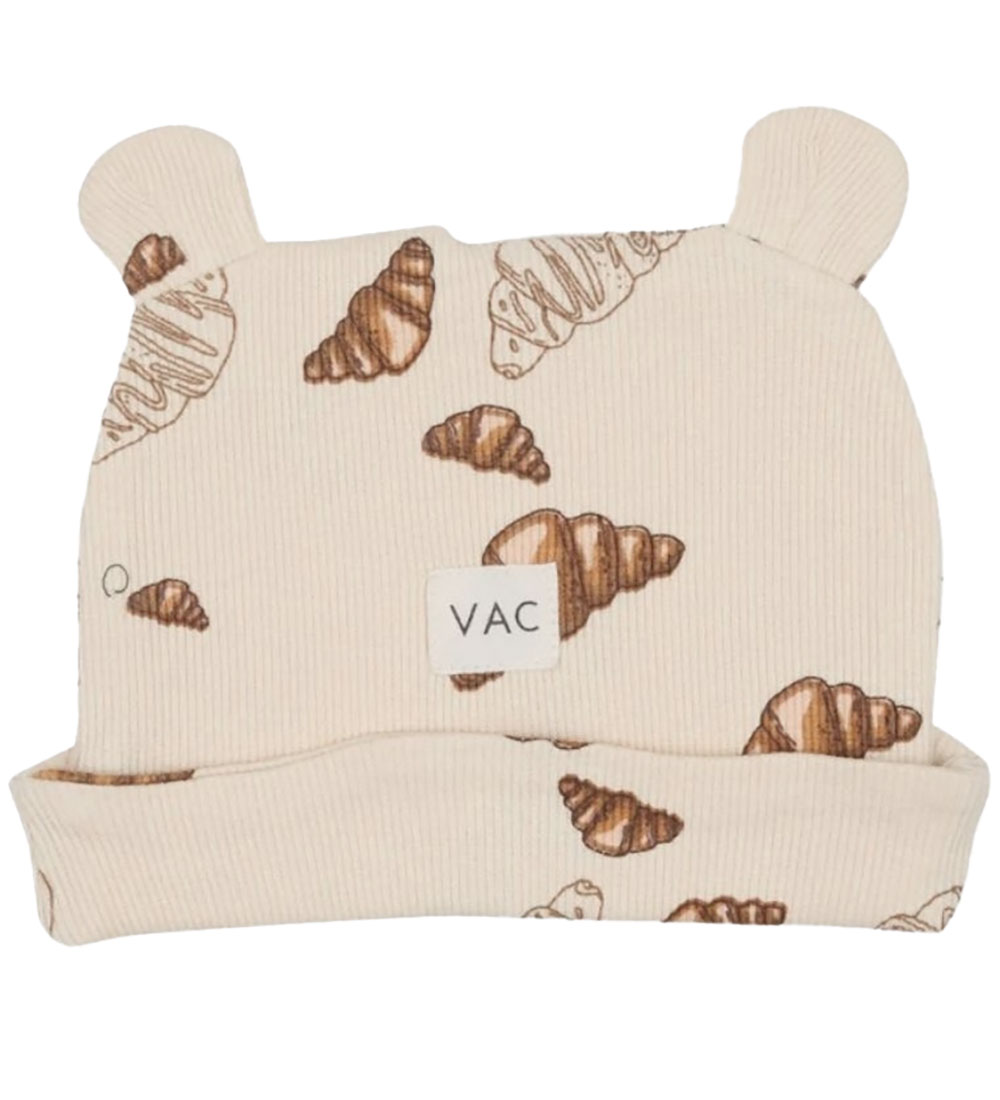 VACVAC Mütze m. Ohren - Rib - Benji - Croissant Mini - VACVAC - 0-3 mt - Mützen