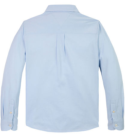 Tommy Hilfiger Skjorte - Piqué - Breezy Blue Tommy Hilfiger Skjorte - Piqué - Breezy Blue