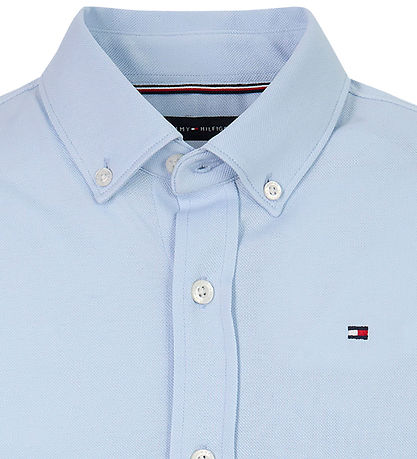 Tommy Hilfiger Skjorte - Piqué - Breezy Blue