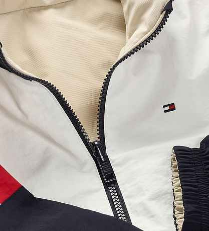 Tommy Hilfiger Jakke - Vendbar - Classic Beige/Rev Colourblock Tommy Hilfiger Jakke - Vendbar - Classic Beige/Rev Colourblock