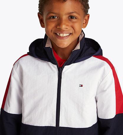 Tommy Hilfiger Jakke - Vendbar - Classic Beige/Rev Colourblock Tommy Hilfiger Jakke - Vendbar - Classic Beige/Rev Colourblock