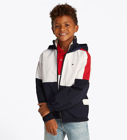 Tommy Hilfiger Jakke - Vendbar - Classic Beige/Rev Colourblock Tommy Hilfiger Jakke - Vendbar - Classic Beige/Rev Colourblock