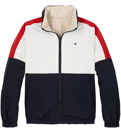 Tommy Hilfiger Jakke - Vendbar - Classic Beige/Rev Colourblock Tommy Hilfiger Jakke - Vendbar - Classic Beige/Rev Colourblock