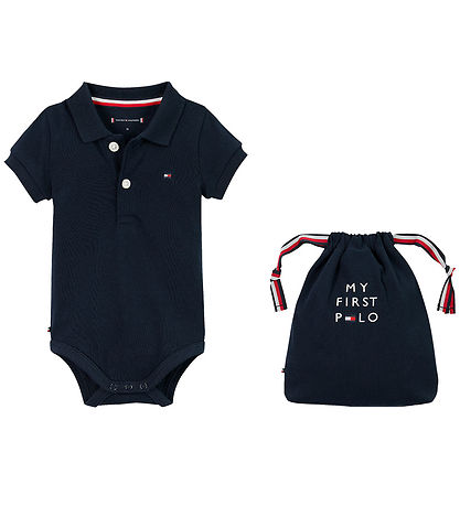 Tommy Hilfiger Polobody k/æ - Gavepose - Dark Night Navy