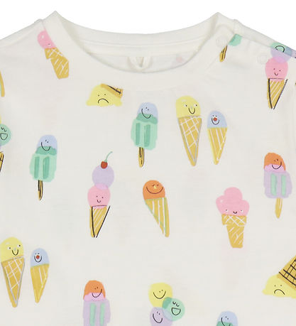 Stella McCartney Kids T-shirt -  Ivory m. Isvafler Stella McCartney Kids T-shirt -  Ivory m. Isvafler
