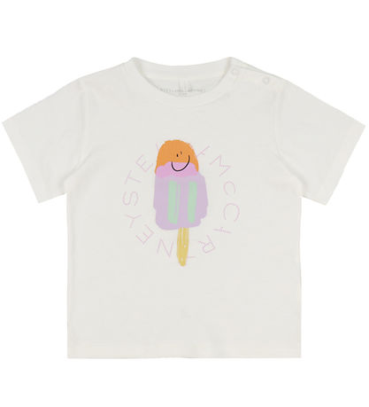 Stella McCartney Kids T-shirt - Ivory m. Is Stella McCartney Kids T-shirt - Ivory m. Is