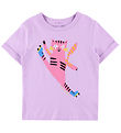 Stella McCartney Kids T-shirt - Lilla m. Kat Stella McCartney Kids T-shirt - Lilla m. Kat