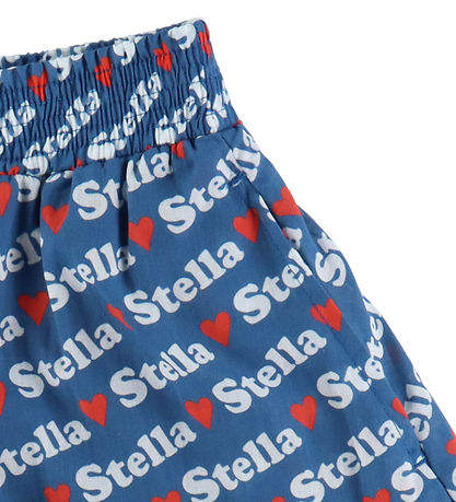 Stella McCartney Kids 스커트 - 블루 포함 로고 프린트