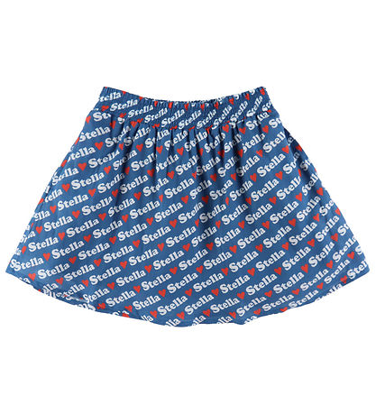Stella McCartney Kids 스커트 - 블루 포함 로고 프린트