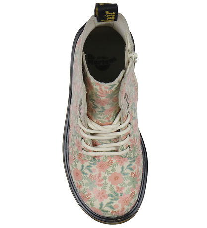 Dr. Martens Støvler - 1460 Pascal - Cloud Cream m. Blomster