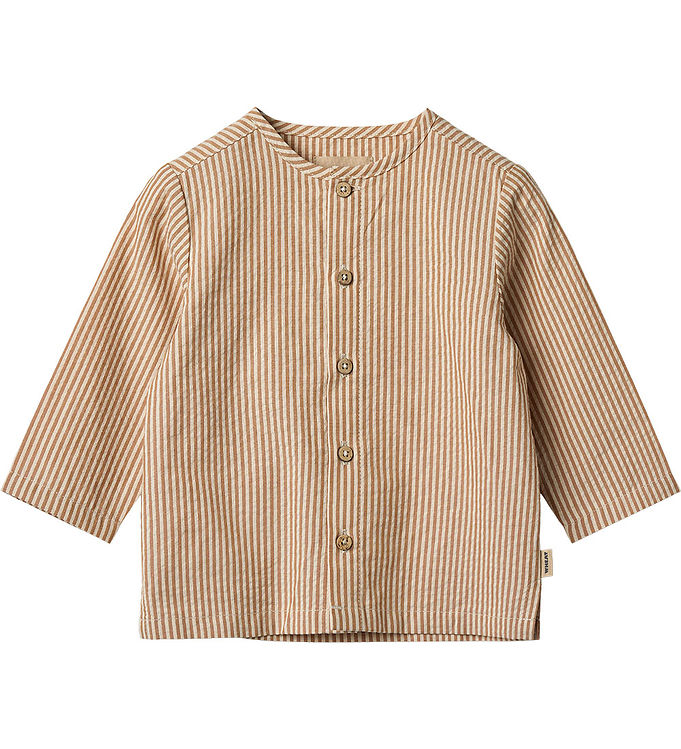 Wheat Skjorte - Shelby - Caramel Stripe billede