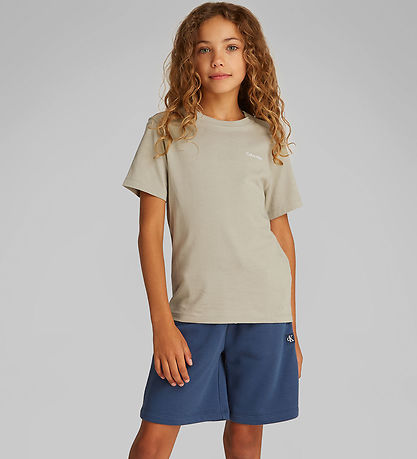 Calvin Klein T-shirt - Chest Inst. Logo - Laurel Oak Grey