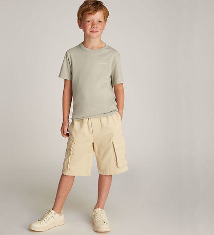 Calvin Klein T-shirt - Chest Inst. Logo - Laurel Oak Grey