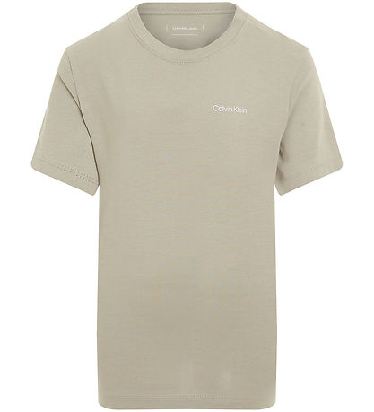 Calvin Klein T-shirt - Chest Inst. Logo - Laurel Oak Grey