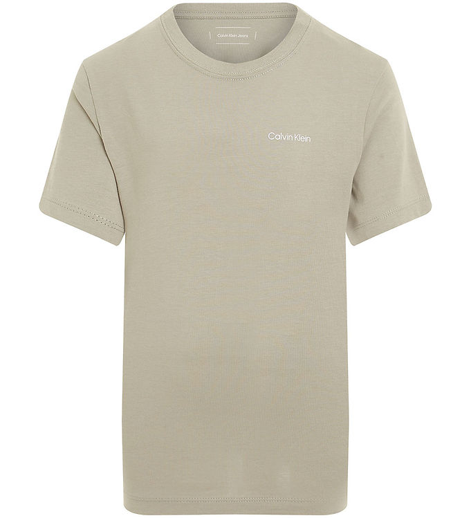 Calvin Klein T-shirt - Chest Inst. Logo - Laurel Oak Grey