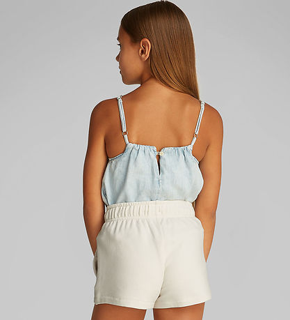 Calvin Klein Shorts - Script Logo - Tofu White