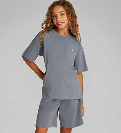 Calvin Klein Sæt - Shorts/T-shirt - Grisaille Grey