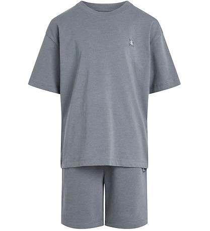 Calvin Klein Sæt - Shorts/T-shirt - Grisaille Grey Calvin Klein Sæt - Shorts/T-shirt - Grisaille Grey