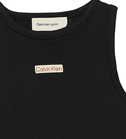 Calvin Klein Kjole - Rib Sleeveless - Ck Black Calvin Klein Kjole - Rib Sleeveless - Ck Black