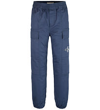 Calvin Klein Bukser - Essential Woven Cargo - Oceana Blue Calvin Klein Bukser - Essential Woven Cargo - Oceana Blue