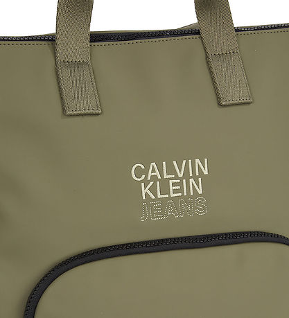 Calvin Klein Pusletaske - Rubber Diaper BP - Dusty Olive Calvin Klein Pusletaske - Rubber Diaper BP - Dusty Olive
