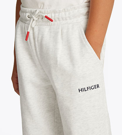 Tommy Hilfiger Sweatpants - Wide - Snow White Heather