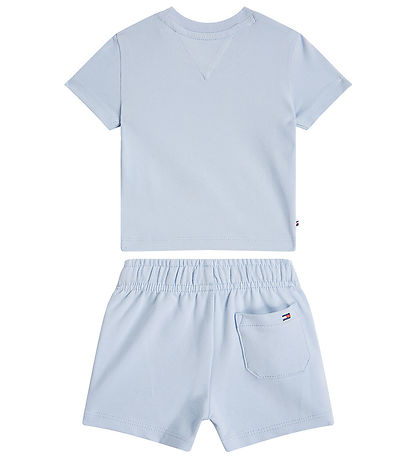 Tommy Hilfiger Sweatshorts/T-shirt - Monotype - Breezy Blue