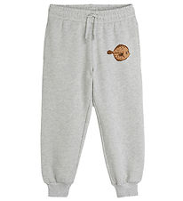 Mini Rodini Sweatpants - Flundra - Gråmeleret Mini Rodini Sweatpants - Flundra - Gråmeleret
