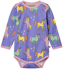Småfolk Body l/æ - Purple Delight m. Enhjørninger Småfolk Body l/æ - Purple Delight m. Enhjørninger