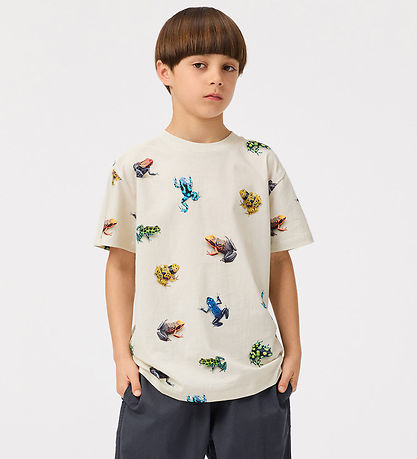 Molo T-shirt - Roxo - Vibrant Frogs m. Print