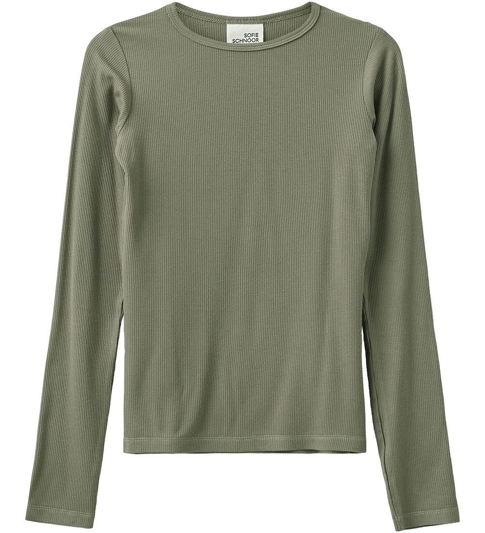 Sofie Schnoor Bluse - Rib - Petricia - Army Green - Sofie Schnoor - 8 Jahre (128) - Blusen