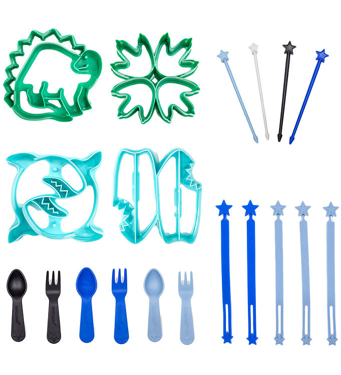 Lunch Punch Madpakketilbehør - Cutter & Bento Fun - 19 Dele - Wi