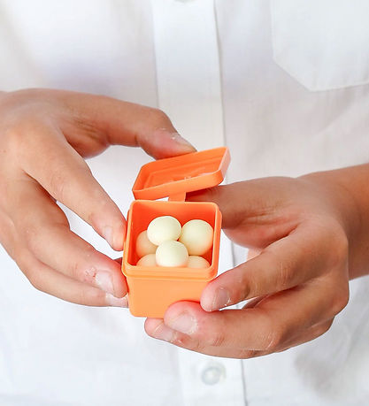 MontiiCo Snackbøtter - Bento Dip & Sauce - 2 stk. - Tangerine