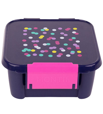 MontiiCo Madkasse m. 3 rum - Bento Three - 1 l - Confetti MontiiCo Madkasse m. 3 rum - Bento Three - 1 l - Confetti