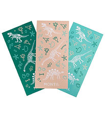 MontiiCo Klistermærker - 3 ark - Dinosaur Land