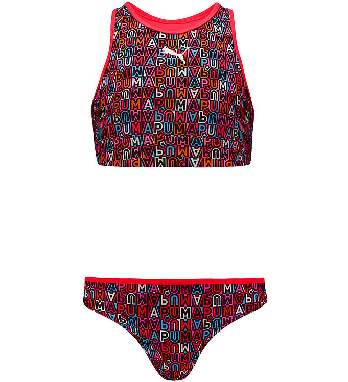 Puma bikinitrusser til piger - Printed Set, rød (13-14 år)